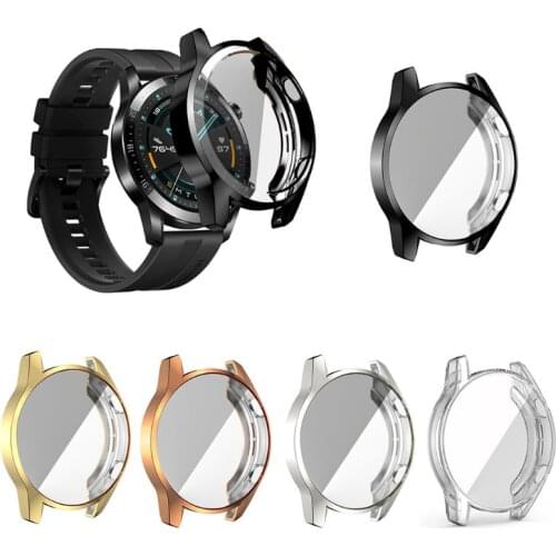 TPU Protective Case Full Cover Frame Protector for Huawei Watch GT2 46mm Watch