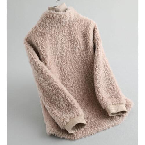 2020 New Real Coat Women 100% Wool Jacket Autumn Winter Womens Fur Coats and Jackets Korean Manteau Femme KQN12051 3157