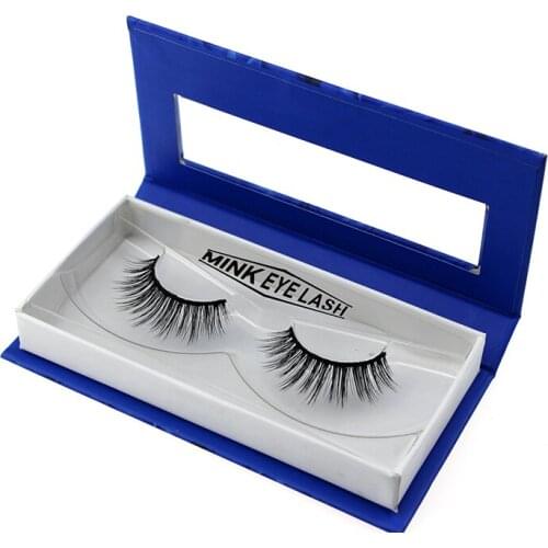 100pcs Eyelashes 3D Mink Lashes With Tray No Box Hand Made Full Strip Lashes Mink False Eyelashes Makeup eyelashes Fluffy