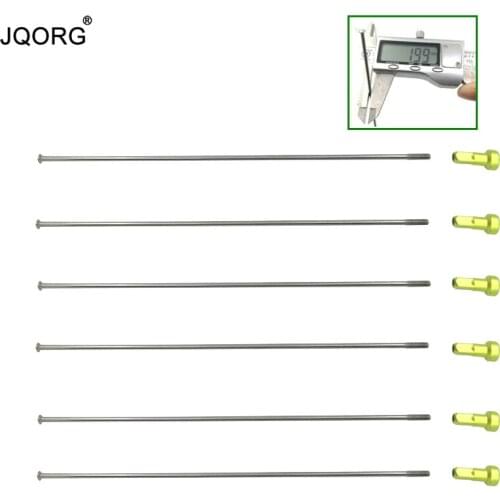 12 Pieces A Lot Straight Head Bicycle Spokes 304 Stainless Steel Material Diameter 2.0 mm Cylinder Straight Pull Bike Spokes