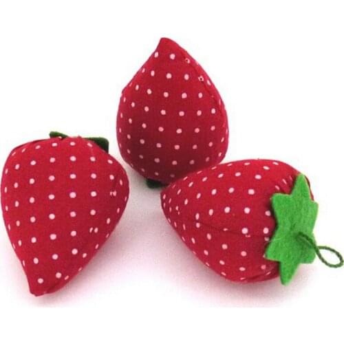 2pcs Cross Stitch Tools Strawberry Pin Cushion Embroidery Needle Inserted Sewing Needles Holder Kit Craft Decor