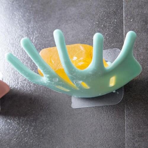 2 Pcs/set Creative Hook Soap Box Punch-free Drain Soap Holder Multifunctional Wall Hanging Rack For Bathroom Kitchen
