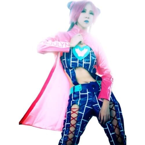 2020 Jolyne Cosplay Costume From JoJos Bizarre Adventure Halloween Costumes Custom Made