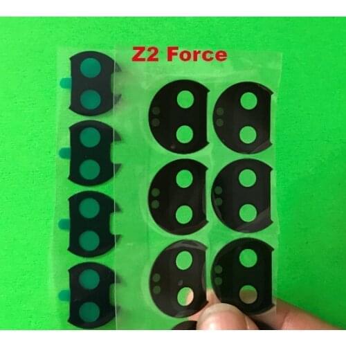 50Pcs/Lot For Motorola Z2 Force Back Camera Lens Rear Camera Glass With Sticker For Moto Z2 Force Replacement Parts