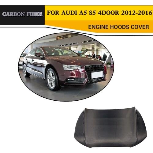 Carbon Fiber Car Engine Hoods For Audi A5 S5 Sedan 4 Door 2012-2015