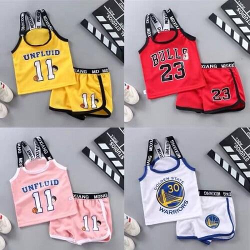 Childrens Vest Basketball Suit Kids Boys Sports Suit Summer Breathable Sportswear Toddler Clothing Set Boys Fashion Tracksuit