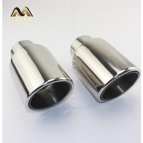 Free shipping Newest Style stainless steel universal exhaust system end pipe+car exhaust tip 1 piece