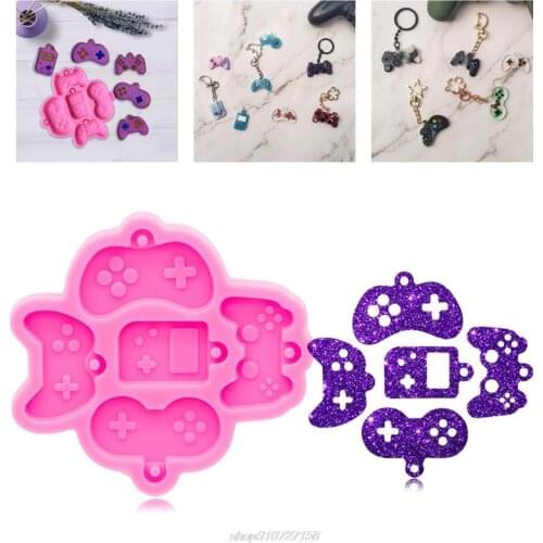Shiny Glossy Silicone Resin Molds Game Handle Keychain Mold DIY Keychain Pendant Jewelry Epoxy Resin Crafting JY29 21 Dropship