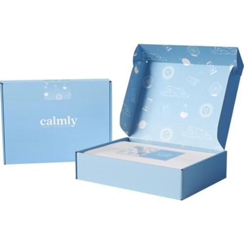 Cajas Carton Corrugated Mailer Box Eco Friendly Printed Recyclable Apparel Clothing Cardboard Paper Shipping Boxes Custom Logo