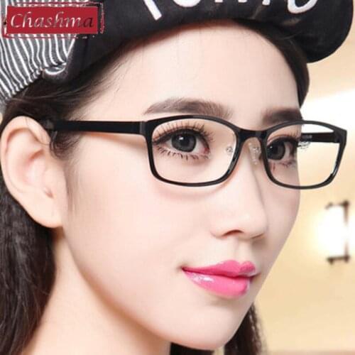 Chashma Ultra Light Colorful Ultem Optical Glasses Frame for Prescription Eyeglasses Cute Sweet Women Glasses Frames
