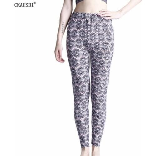 CKAHSBI Woman Yoga Pants Workout Sexy Tight New Design Leggings Printing Fitness Feminina Stretch Push Up Running Gym Trouser