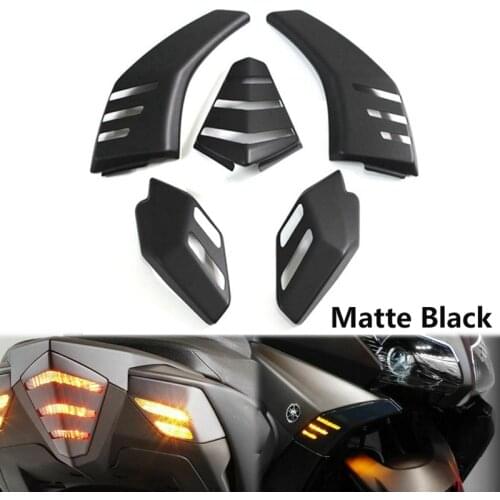 For Yamaha T-MAX TMAX 530 2012-2016 Turn Signal Light Cover Tail Shell Caps Matte Black