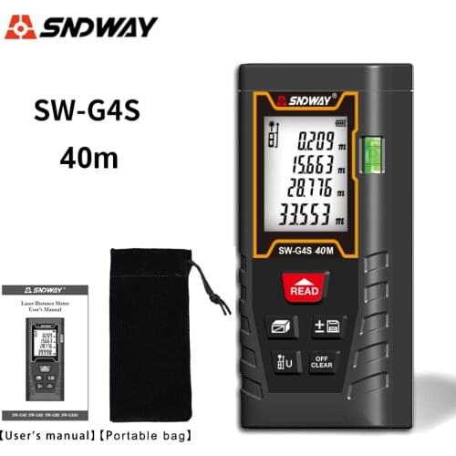 SNDWAY Laser Distance Meter 40m 60m 80m 100m Laser Range Finder rangefinder metro trena laser tape measure ruler Roulette tool