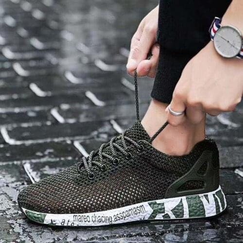 2020 Shoes Men Sneakers Flat Male Casual Shoes Comfortable Running Men Footwear Breathable Mesh Zapatos De Hombre NanX285