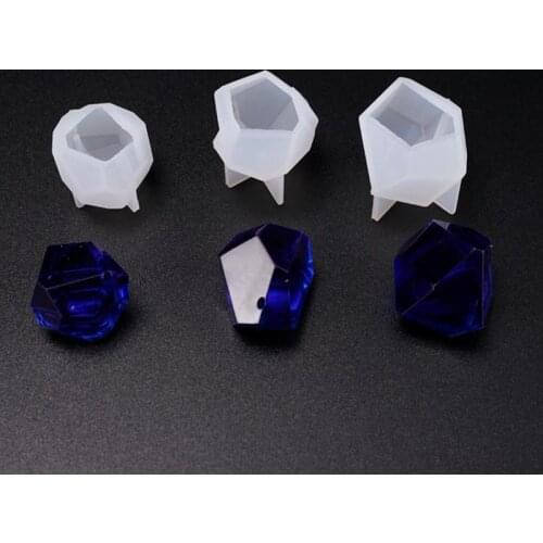 Irregular Small Cut Mold DIY Crystal Epoxy Resin Mold Table Decoration Cone Silicone Mold For Resin Jewelry Making Accessories