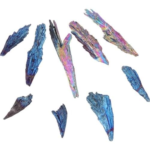 New Hot！Natural Quartz Crystal Stone Rainbow Titanium Cluster Mineral Specimen Healing