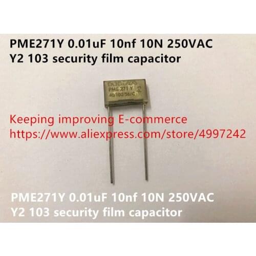Original new 100% PME271Y 0.01uF 10nf 10N 250VAC Y2 103 security film capacitor (Inductor)