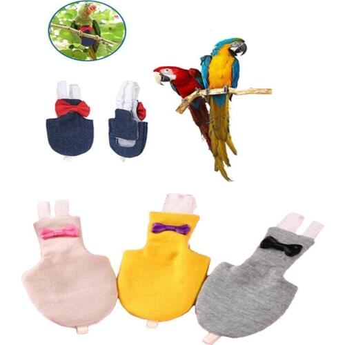 Bird Parrot Diaper Flight Suit Nappy Clothes for Green Cheek Conure Parakeet Cockatiels Pigeons Medium Large Pet Bird