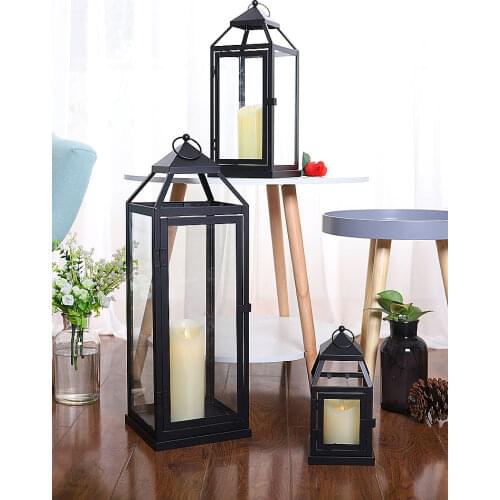 Retro Luxury Candle Holders Wedding Decorations Glass Vintage Lanterns Candle Holder Iron Garden Home Decor Tea Light Holder New