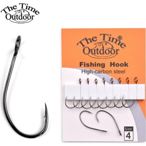 THE TIME BRAND Big Ring lure hook for metal spoon lures and spinner bait Barbed fish hooks