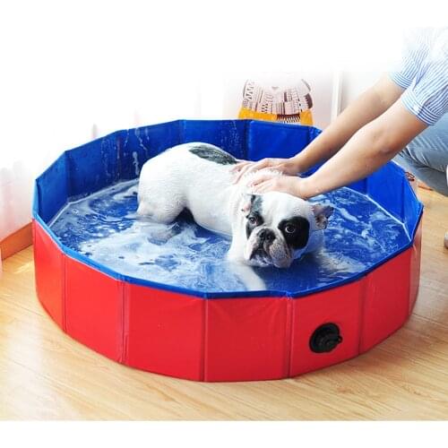 Dog Pool Foldable Dog Swimming Pool Pet Bath Swimming Tub Bathtub Pet Swimming Pool Collapsible Bathing Pool for Dogs Cats Kids