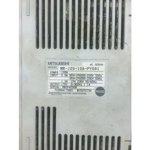 Servo drive MR-J2S-10A-PY091, Used one , 90% appearance new , 3 months warranty , fastly shipping