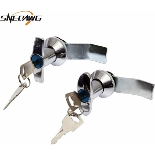 MS302 Zinc Alloy Cabinet Lock Silver Mailbox Industrial Distribution Box Lock with Handle Safety Steel Equipment Cam Lock