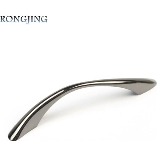 2x Modern Kitchen Cabinet Drawer Handles Furniture Cupboard Knobs Closet Dresser Drawer Black Nickel Pulls Shoes Box Handle 96mm