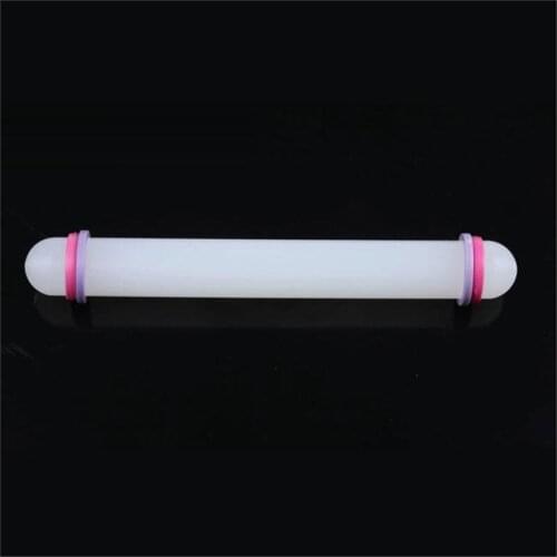 23cm Plastic Fondant Rolling Pin Fondant Cake Dough Roller Decorating Cake Roller Crafts Baking Cooking Tools