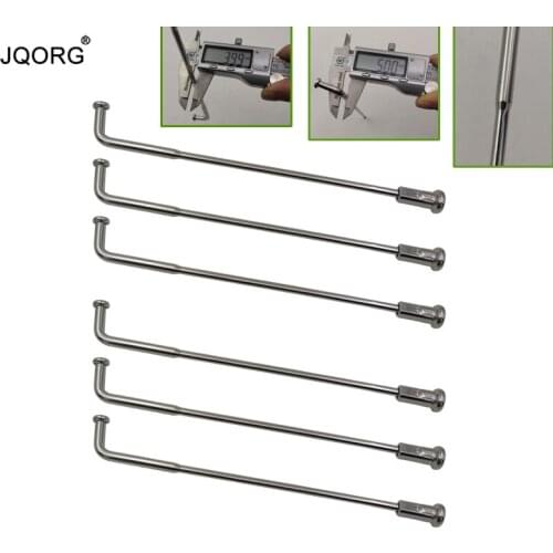 30 Pieces A Lot Material 304 Stainless Steel Diameter 5.0-4.0mm Butted Round Body Motorcycle Wheel Spokes With 22 mm SUS304 Caps