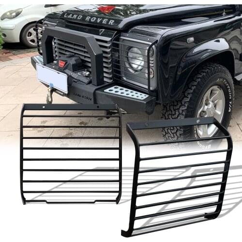 4x4 offroad car body kits steel grill front lamp lights guard sets fit for land rover defender 90 110