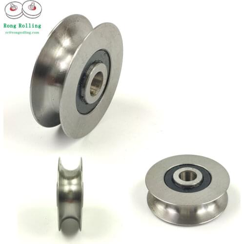 8*40*12/14U Bearing steeel bearing with U-groove bearing diameter 40mm,bearing inner bore 8mm,sliding gate bearing/roller/wheels