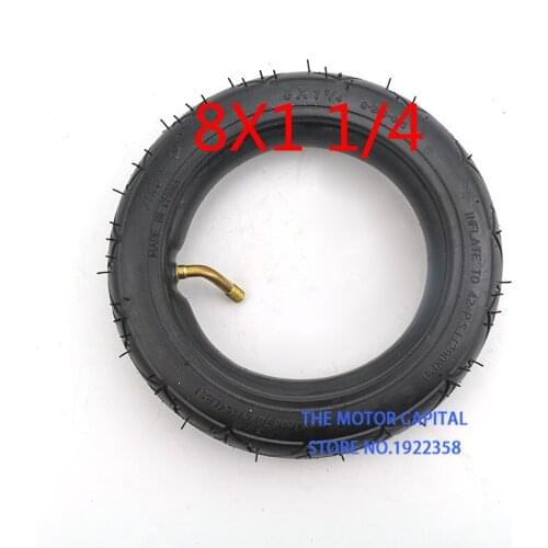 8X1 1/4 Scooter Tire & Inner Tube Set Bent Valve Suits Bike Electric / Gas Scooter Tyre 8 inch tyre