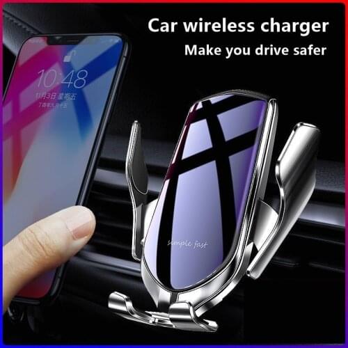 Fast Wireless Charger Pad for Iphone Qi Wireless Charging Stand for Android Phone Car Wireless Charger Auto