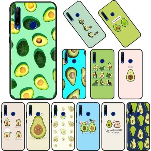 Phone Cover For Honor 30 20 10 Lite Pro Youth Black Shell HONOR 20e 20S 30i Case Cool avocado