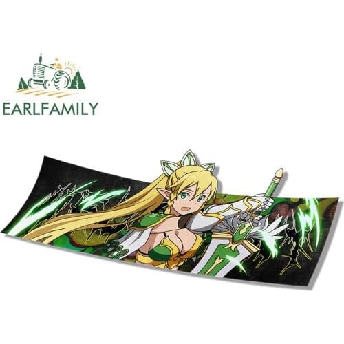 EARLFAMILY 13cm x 5.6cm For Sword Art Online Car Stickers Waterproof Decal Motorcycle Decals Personality Occlusion Scratch