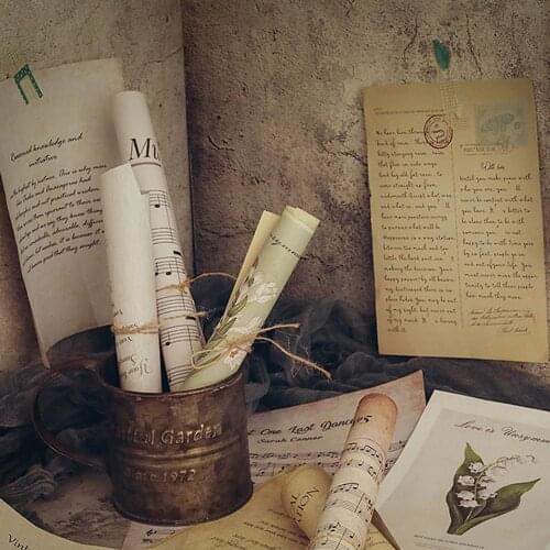 INS Retro Style Photography Sheet Music Paper DIY Backdrop Decoration Photo Shooting Background Ornament Accessories for Jewelry