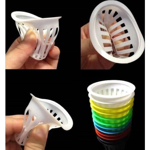 45mm Hydroponic Net Pot 50pcs High Duty Baskets Soilless Culture Aquaponics Mesh Pot Organic Vegetable Nursery Pots