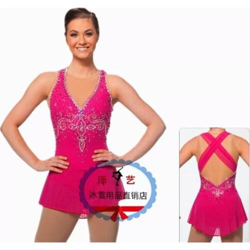 Crystal Custom Figure Skating Dresses Girls New Brand Ice Skating Dresses For Competition DR4576