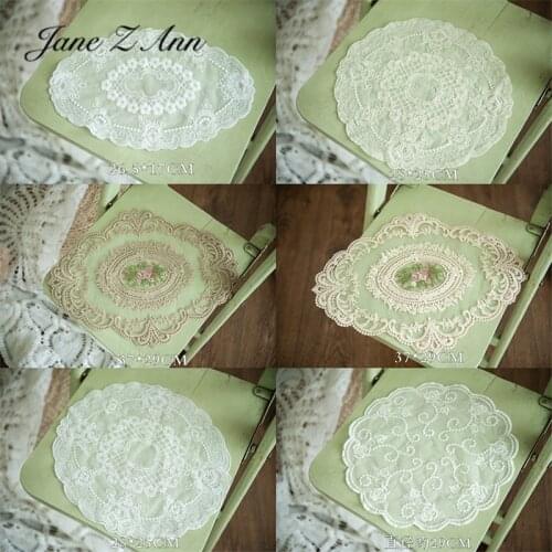 Jane Z Ann Commercial Products Photography European Retro Pastoral Hipster Lace Embroidery Mat Decoration Decorative Props