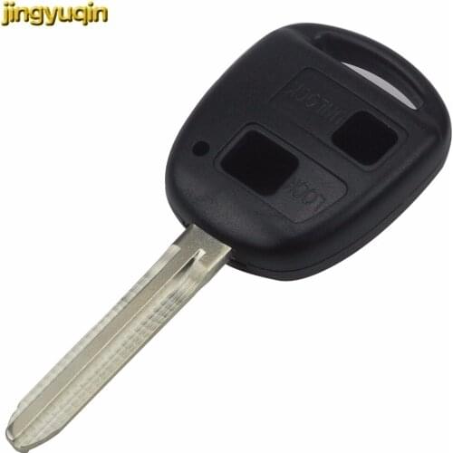 Jingyuqin Replacement Key Shell Fob 2 Buttons For TOYOTA CAMRY RAV4 Corolla PRADO YARIS Dropship Fob Car Key Shell