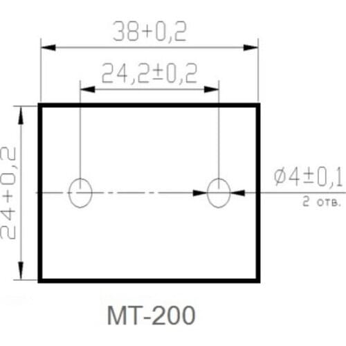 0.635mm*24mm*38mm Al2O3 Ceramic Thermally Conductive insulating Alumina Ceramic Pad With 2 Holes