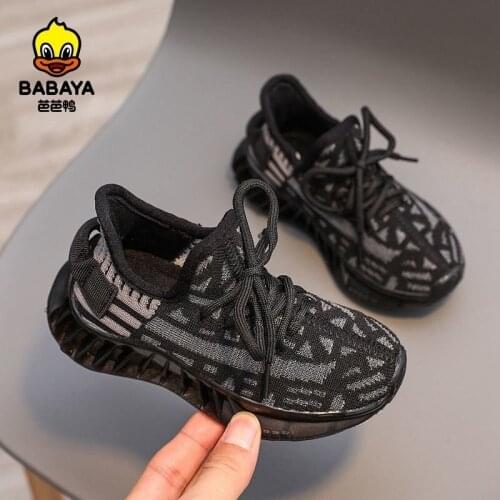 Babaya Children Sports Shoes Boys Breathable Mesh Shoes Girls Running Sneakers 2021 Autumn New Fashion Kids Casual Shoes