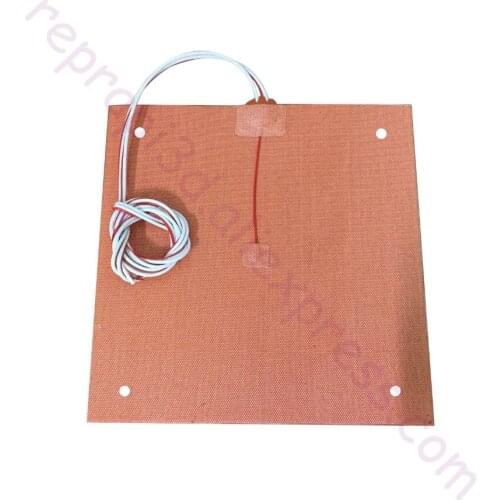 USA Material! CR10 Silicone Heater Pad 310x310mm for BLV MGN Cube, Voron V2 Creality CR-10 3D Printer Bed w/ Screw Holes ,Sensor