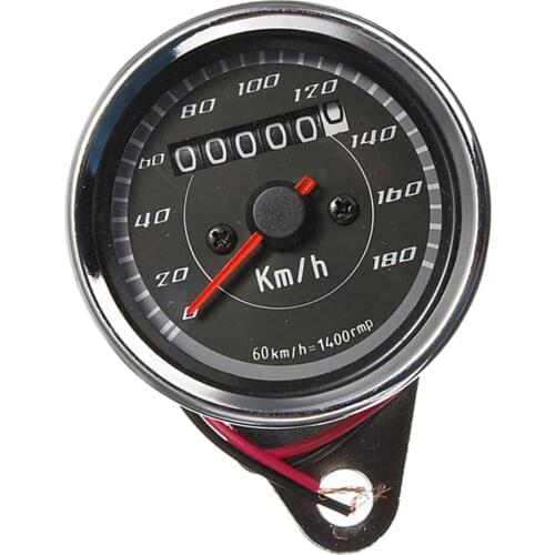 12V Motorbike Blue LED Speedometer Odometer Multifunction Gauge 0-180 km/h