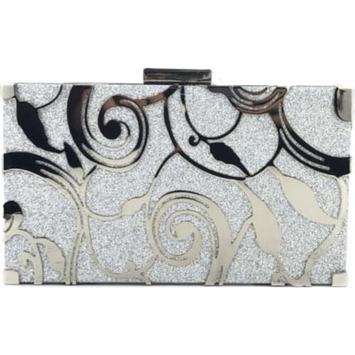 2020 new women hollow out wedding clutch bags luxury metal banquet purse party dinner bags drop shipping M581