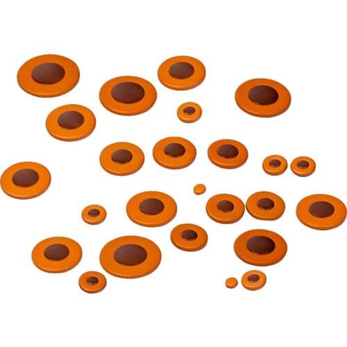25Pcs / Lot Tenor Saxophone Pads Various Sizes Cushion for Saxophonist (orange)