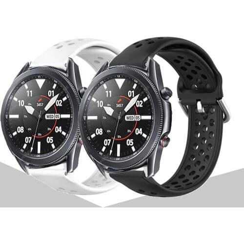 Sport Silicone Strap For Samsung Galaxy Watch 3 41mm 45mm Bracelet For Gear S2 Classic S3 Frontier Watch Band Correa ремешок