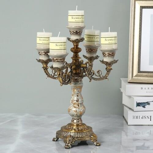 Vintage Ceramics Candle Holders Nordic Style Table Wedding Centerpiece Candle Holders Decoration Maison Home Decor DB60ZT