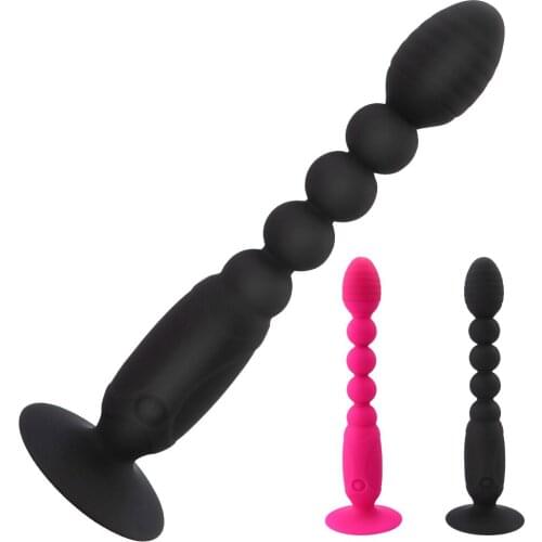 Adult Sex Toys Rechargeable Silicone Beads Anal Plug Female Butt Masturbation Massage Vaginal G-spot Vibrator